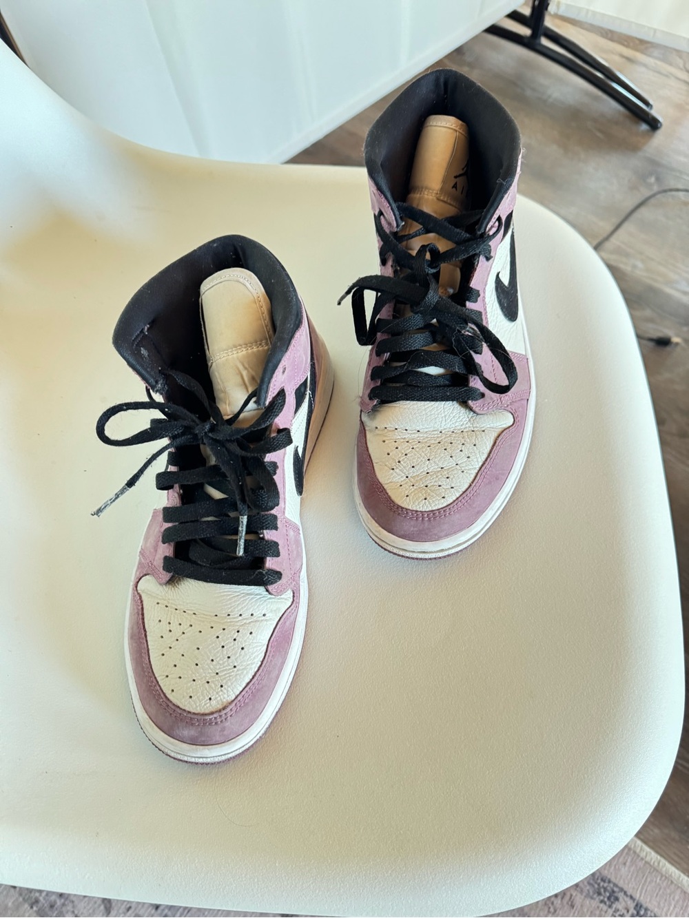 Nike Women’s High-Top Sneakers in Pink, White & Black air Jordans